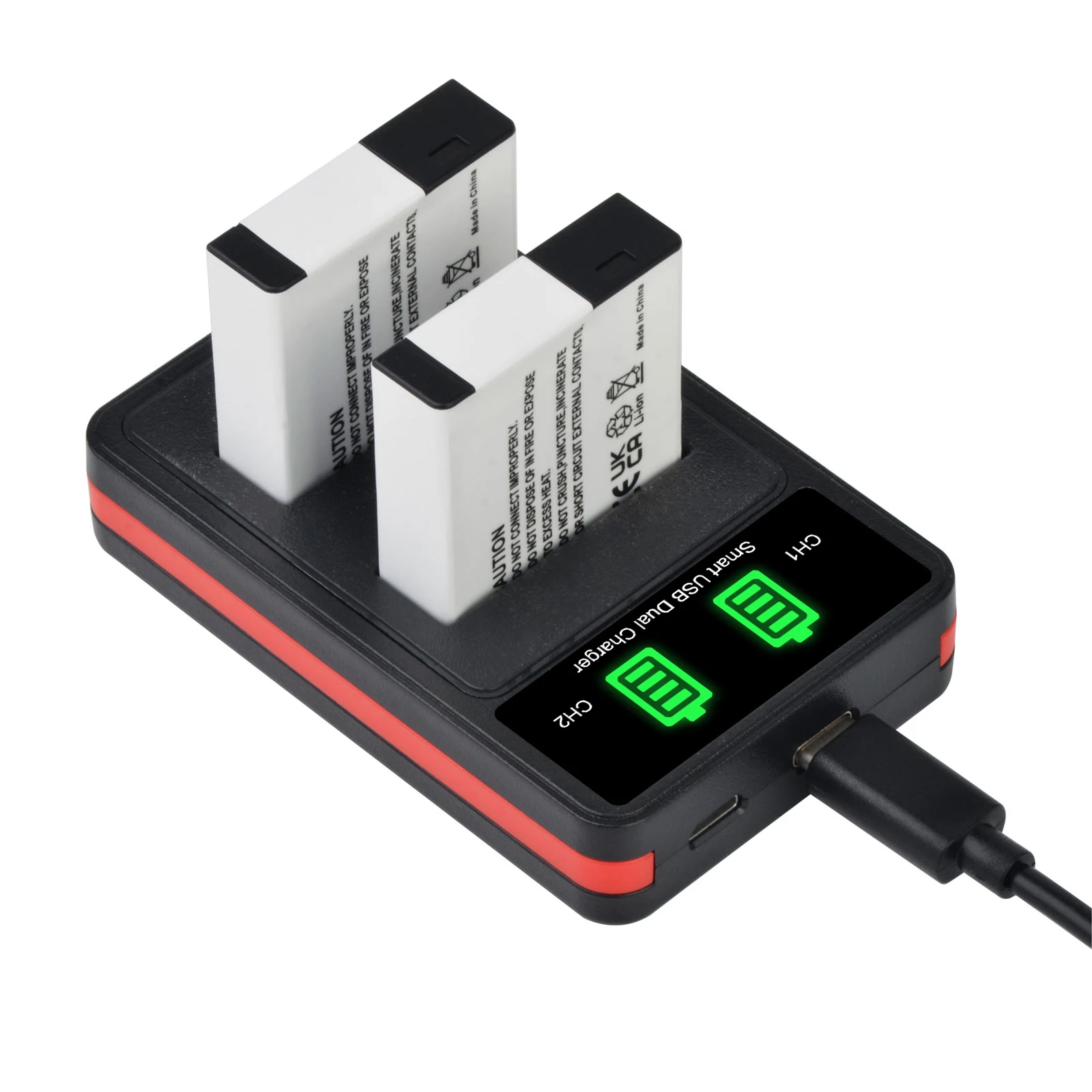 DMW-BLH7PP DMW-BLH7E литий-ионный аккумулятор и зарядное устройство для Panasonic DMW-BLH7 Lumix DMC-GM5 DMC-GF7 DMC-GF8 1000 мАч
