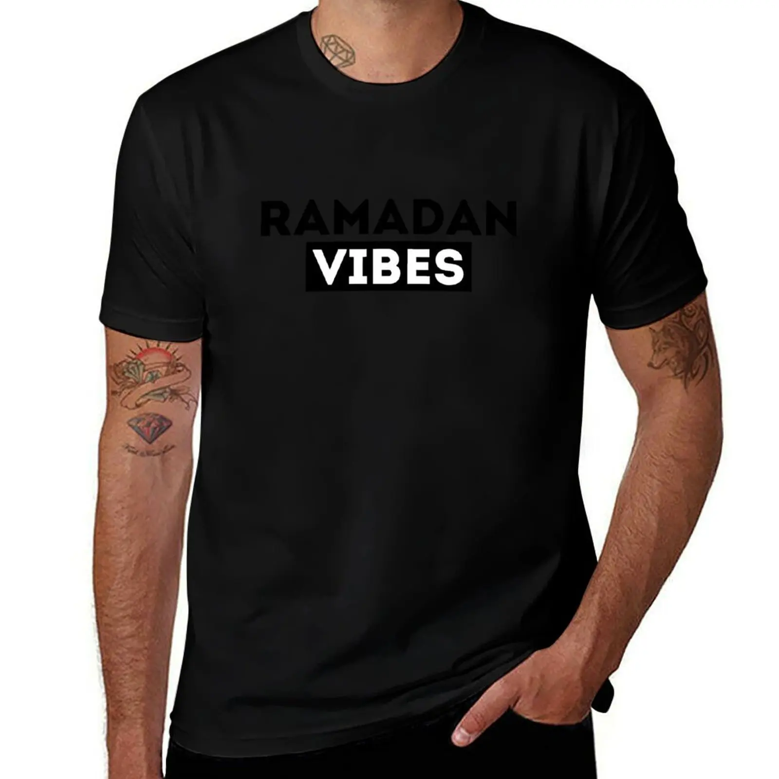 Ramadan Vibes, Ramadan Kareem 2023, футболка Ramadan Karim, аниме, начинка, футболки, мужская летняя одежда, мужские хлопковые футболки