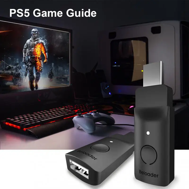Beloader для PS5 геймпада 5,0 адаптер 0 задержка во всех играх контроллер клавиатура мышь конвертер регулятор громкости