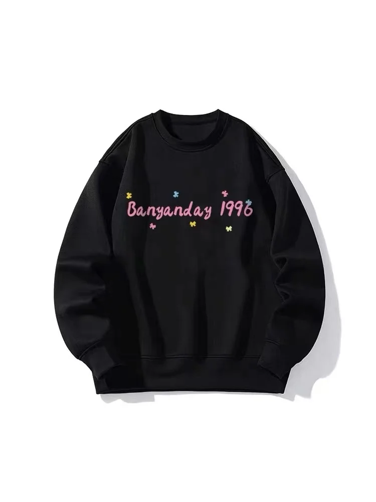 Женские толстовки Y2K Top Blue Winter Trendy Ins Hip Hop Oversize Niche High Street Vintage Do Old Washing Heavyweight Apricot (art.: 3920d256dada3) - 3920d256dada3