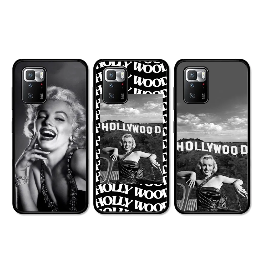 Наволочка Marilyn Monroe для Redmi 5 6 7 8 9 10 plus pro 6 7 8 9 A GO K20 K30 K40 pro plus F3