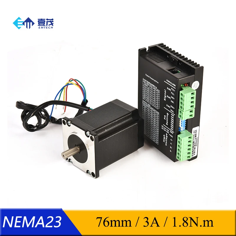 Фото 2 шт. NEMA 17 NEMA 23 NEMA 34 шаговый двигатель двухфазный блинный шаговый двигатель гибридный для 3D-принтера №3