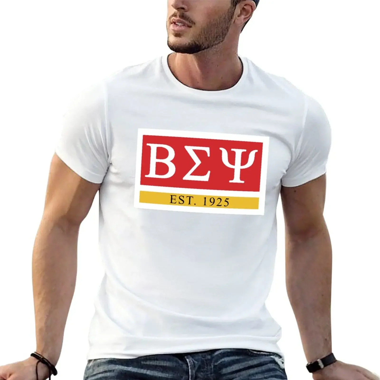 Beta Sigma Psi - Est. Мужская быстросохнущая черная футболка для мальчиков, большие размеры, 1925