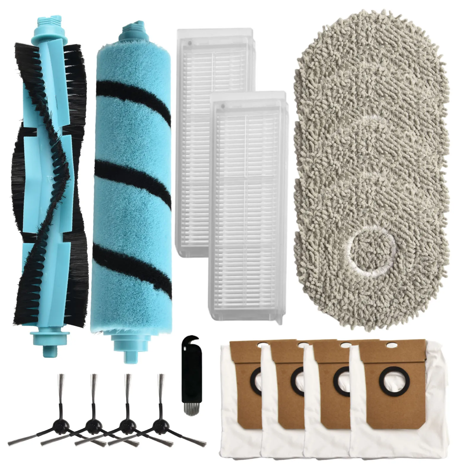 Фото Main Side Brushes Filter Mop Dust Bags Kit For Cecotec For Conga 11090 Home Cleaning Vacuum Cleaner Replacement Accessories №4