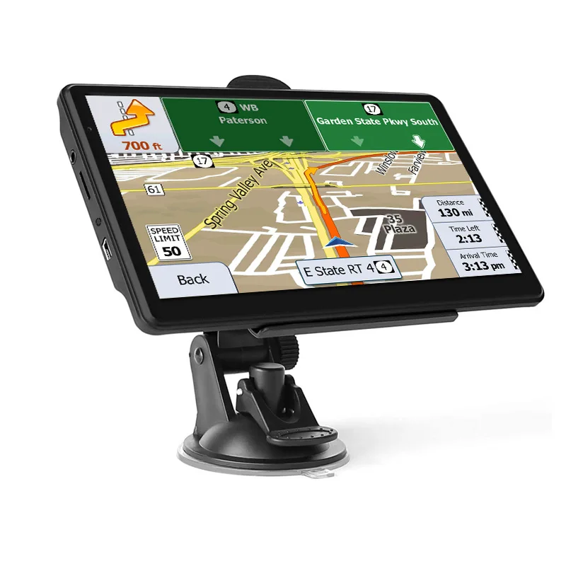 Портативный GPS-навигатор, 7 дюймов, 8 ГБ, 256 м, с сенсорным экраном
