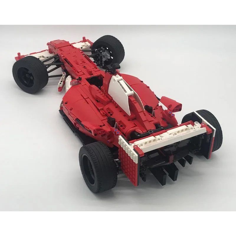 MOC-74989 Новый классический F2004 1:8 Formula Racing Car, модель строительного блока 1179, детали MOC, креативная игрушка на день рождения для мальчиков, подарок