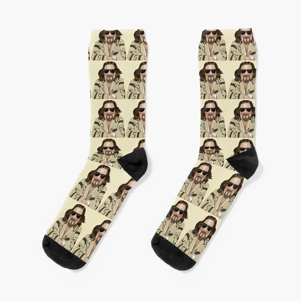 Большие нескользящие носки Lebowski для мужчин и женщин, забавный подарок