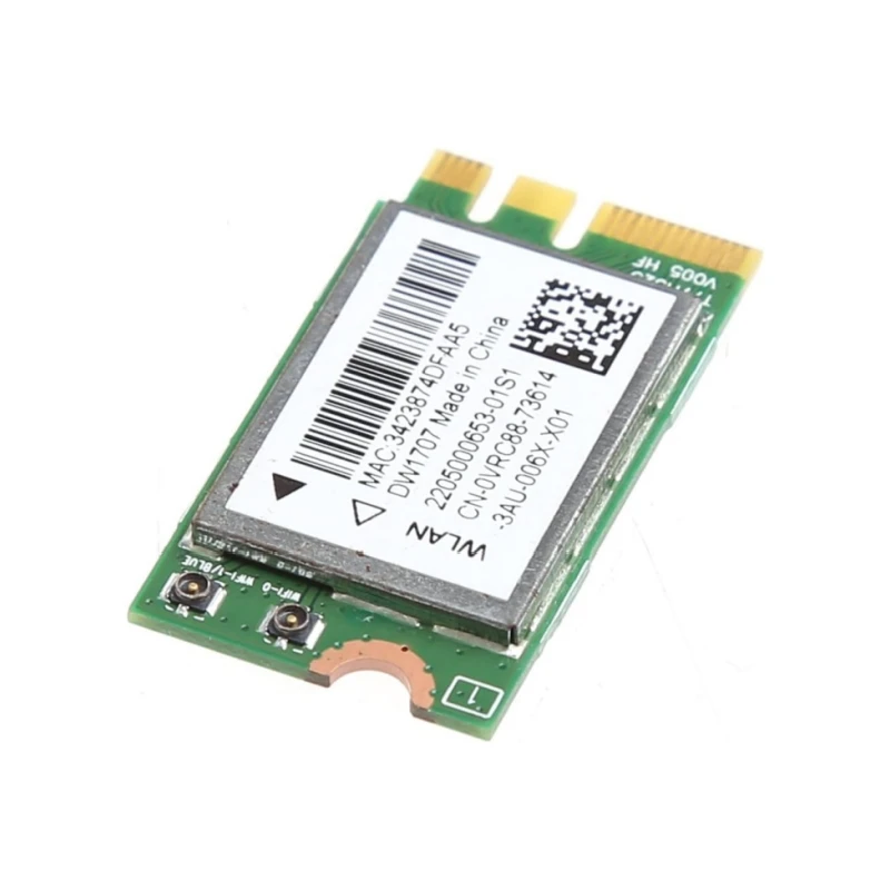 Фото Wi-Fi-карта DW1707 QCNFA335 для Dell, 300 Мбит/с 802.11 b/g/n + Bluetooth4.0 NGFF M.2 для беспроводной сетевой карты Qualcomm WLAN 0VRC88 №4