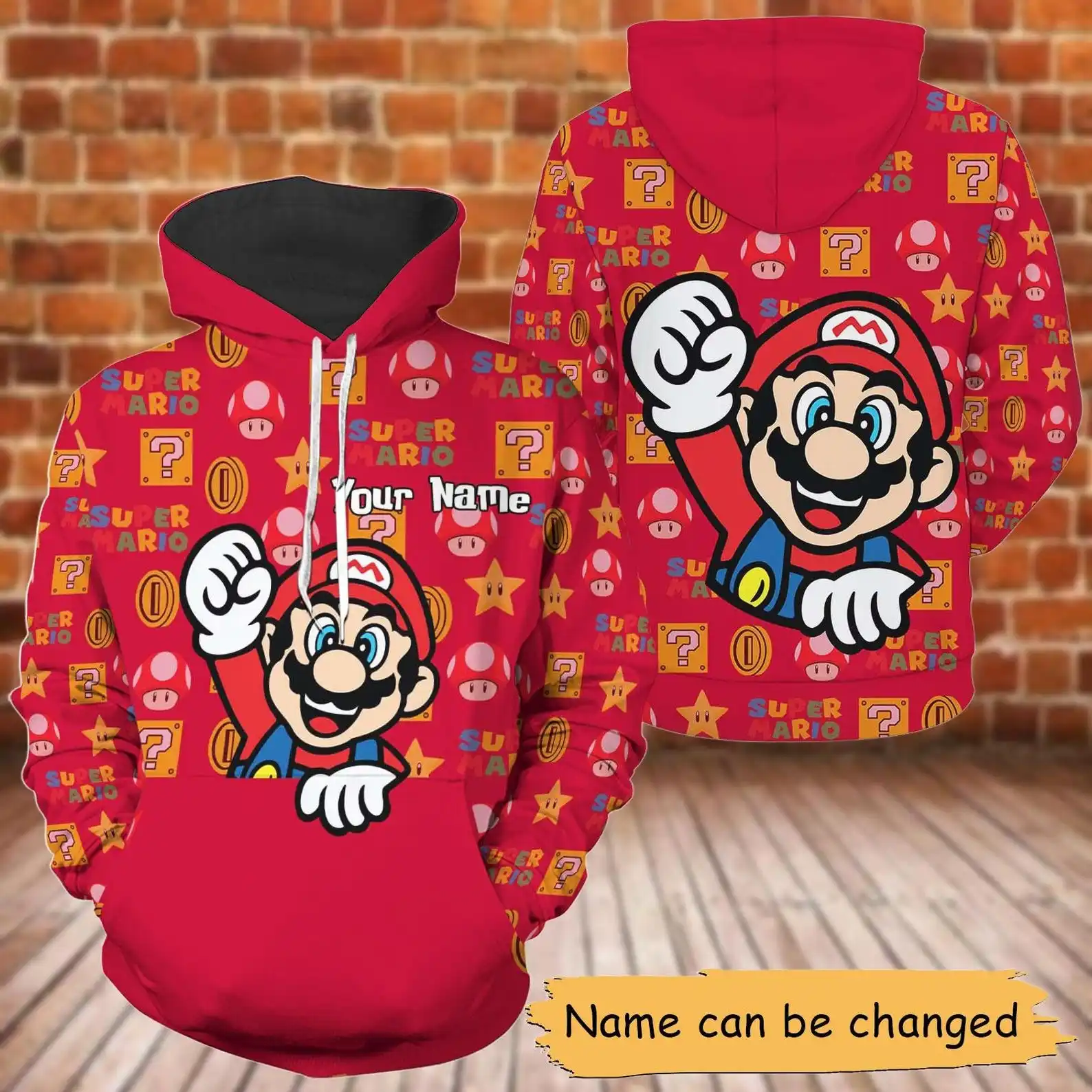 Новая толстовка с 3D принтом Super Mario, мужская и женская повседневная толстовка с длинными рукавами, принцесса, персиковый браузер, модный пуловер Yoshi, толстовка