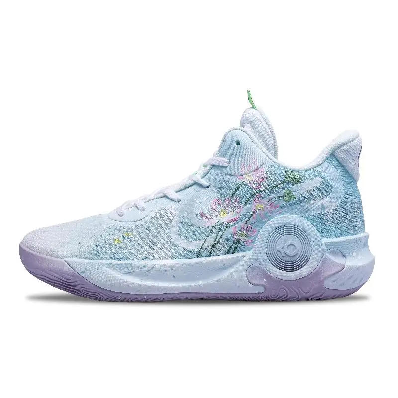 Фото 【Настроить】Nike KD Trey 5 IX винтажные баскетбольные кроссовки унисекс с низким берцем белые/розовые/зеленые кроссовки DJ6922-100 №2