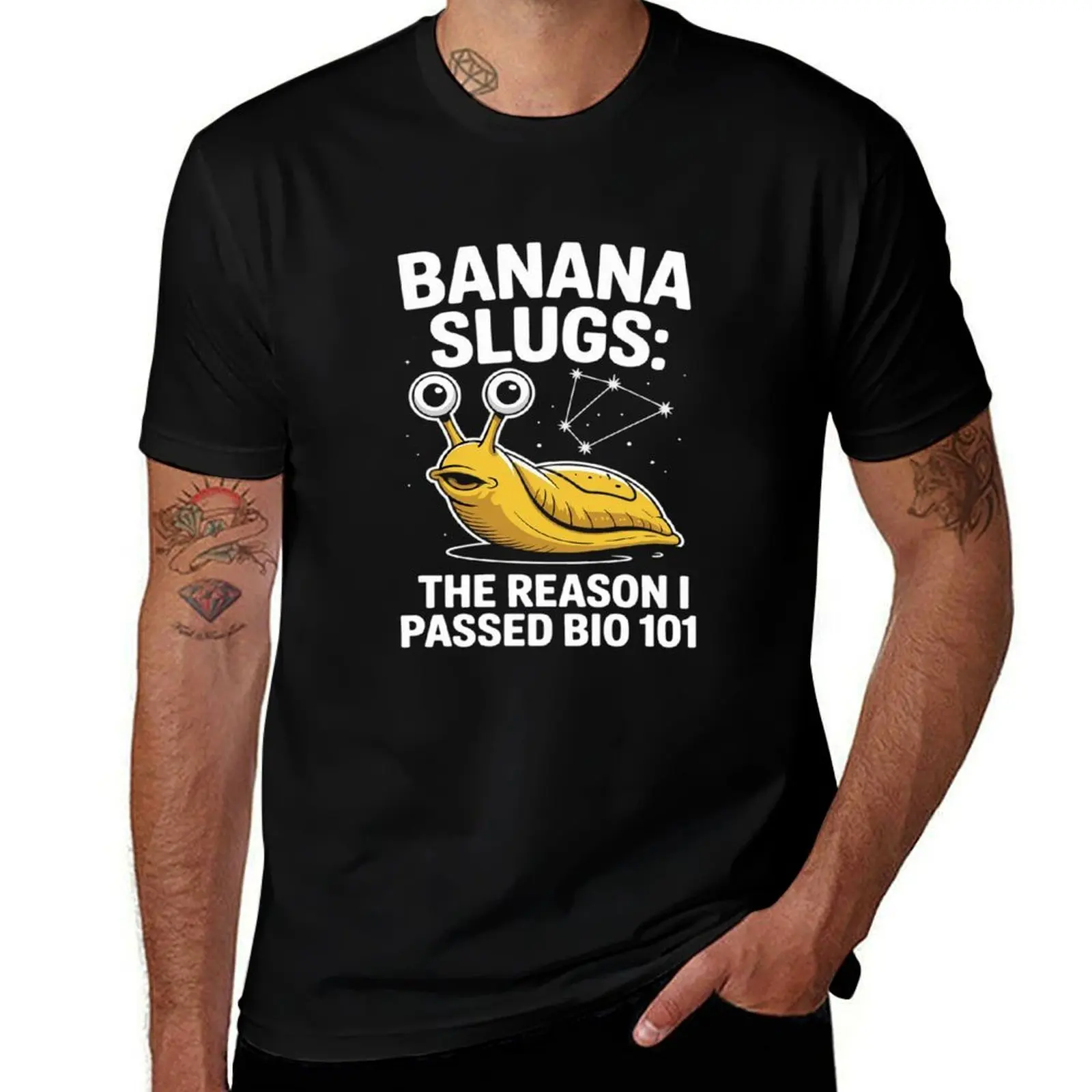Футболка The Reason I Passed Bio 101, футболка с малакологией «Banana Slug», необходимая футболка на заказ, белые мужские футболки для мальчиков, высокое качество
