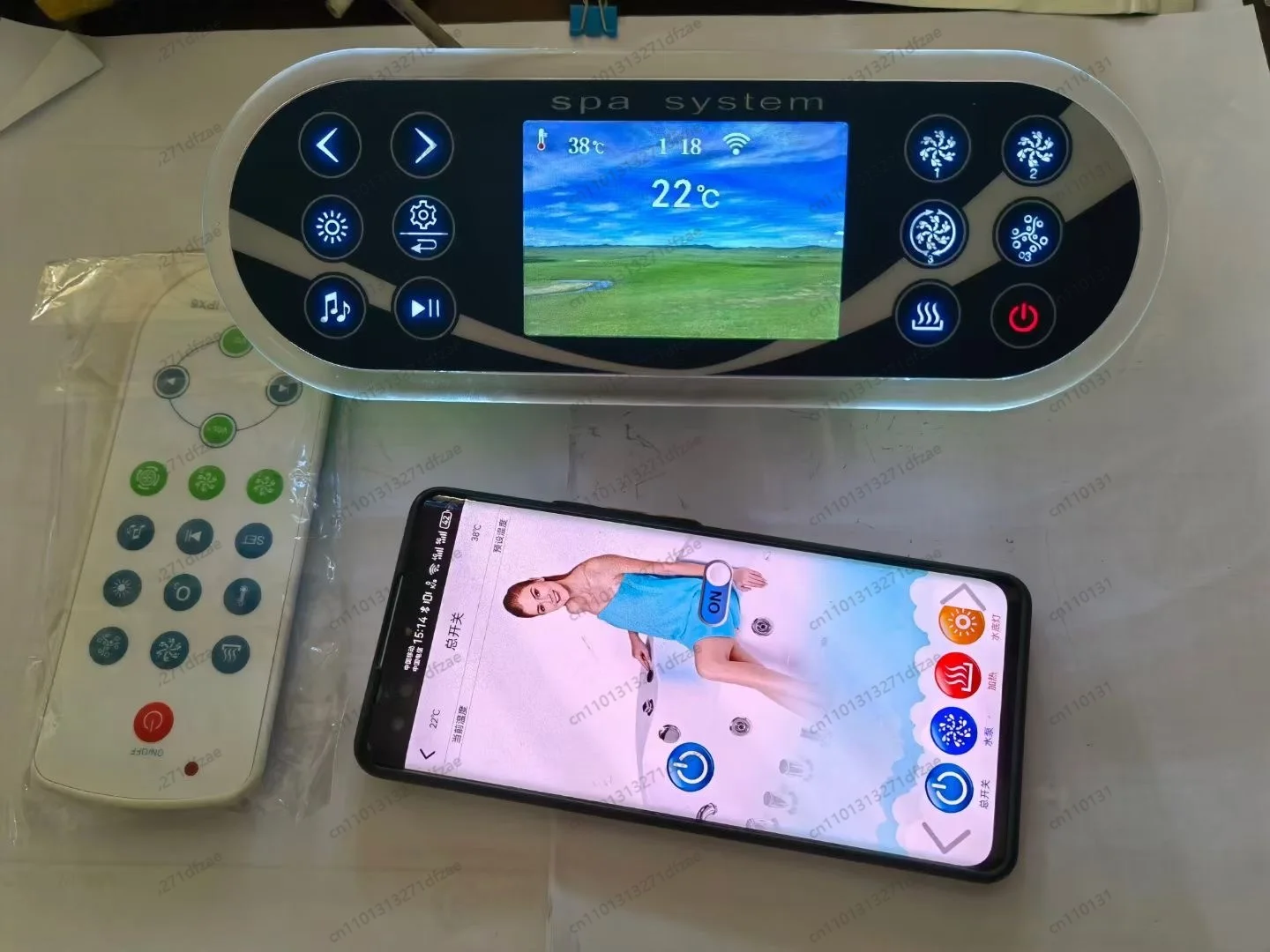 Сенсорная спа-панель управления Whirlpool для ванн и гидромассажных ванн, контроллер гидромассажной ванны с аксессуарами для массажа и слива гидромассажа (art.: 3920ce8e1087e) - 3920ce8e1087e