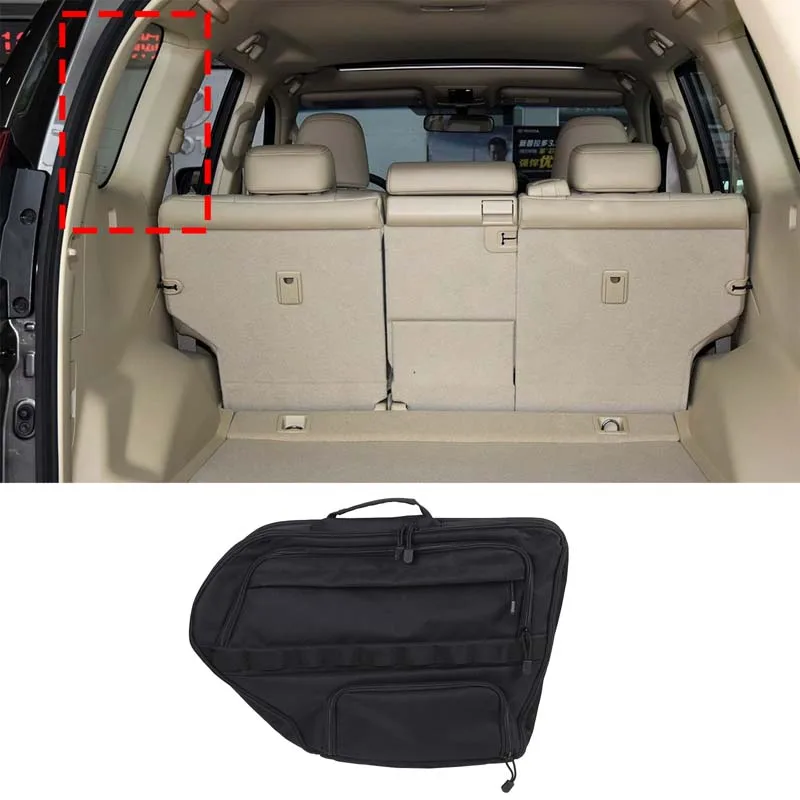 Фото Для Toyota Prado/J150/Rand Cruiser 2010-2022 сумка на боковое окно багажника, подвесная сумка на заднее окно багажника, 1 шт. (левая сторона) №2