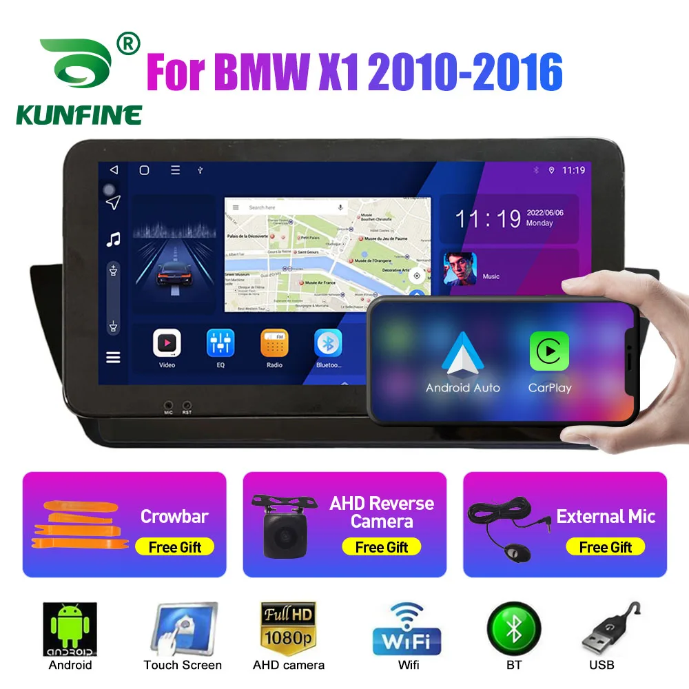 10.33 Inch Car Radio For BMW X1 2010-2016 2Din Android Octa Core Car Stereo DVD GPS Navigation Player QLED Screen Carplay