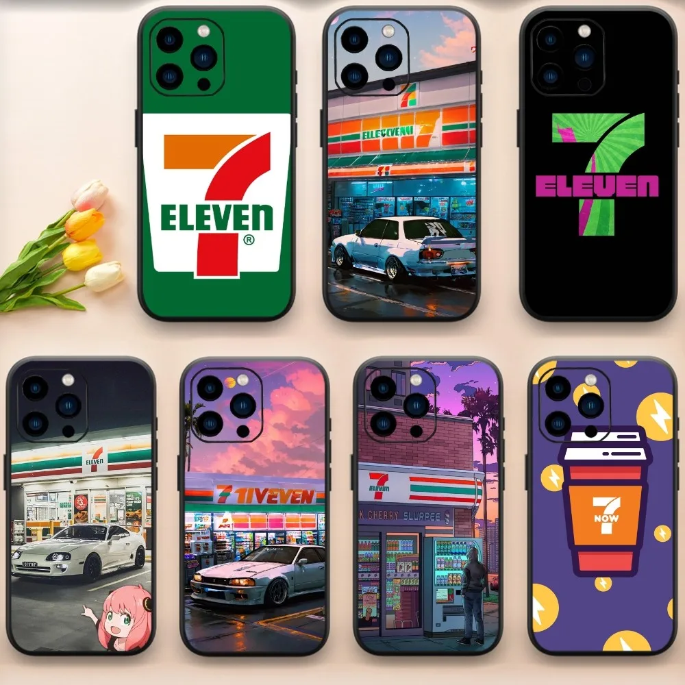 7-E-Eleven Модный чехол для телефона iPhone 13 14 15 11 12 Mini Pro Max прозрачный чехол