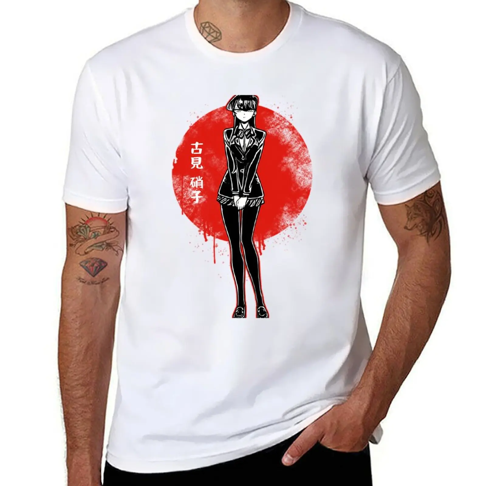 Red Moon - Komi Can't Communicate Komi San Retro - футболка Komi Shouko Excited, мужская футболка