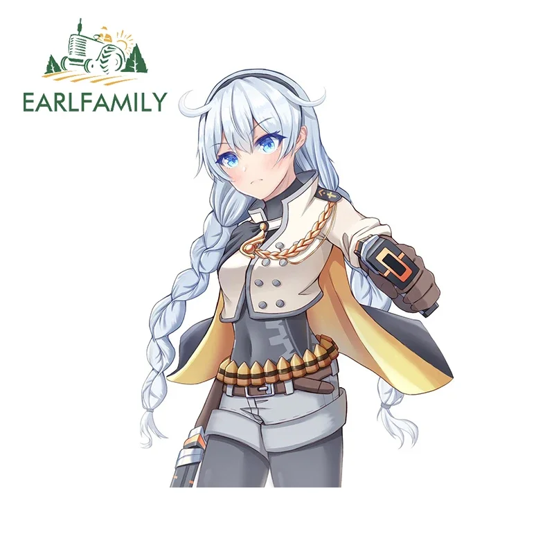 EARLFAMILY 13 см x 9,8 см для Honkai Impact 3, милые виниловые автомобильные наклейки, Стайлинг автомобиля, наклейка, Забавный Водонепроницаемый подходит для GTR EVO