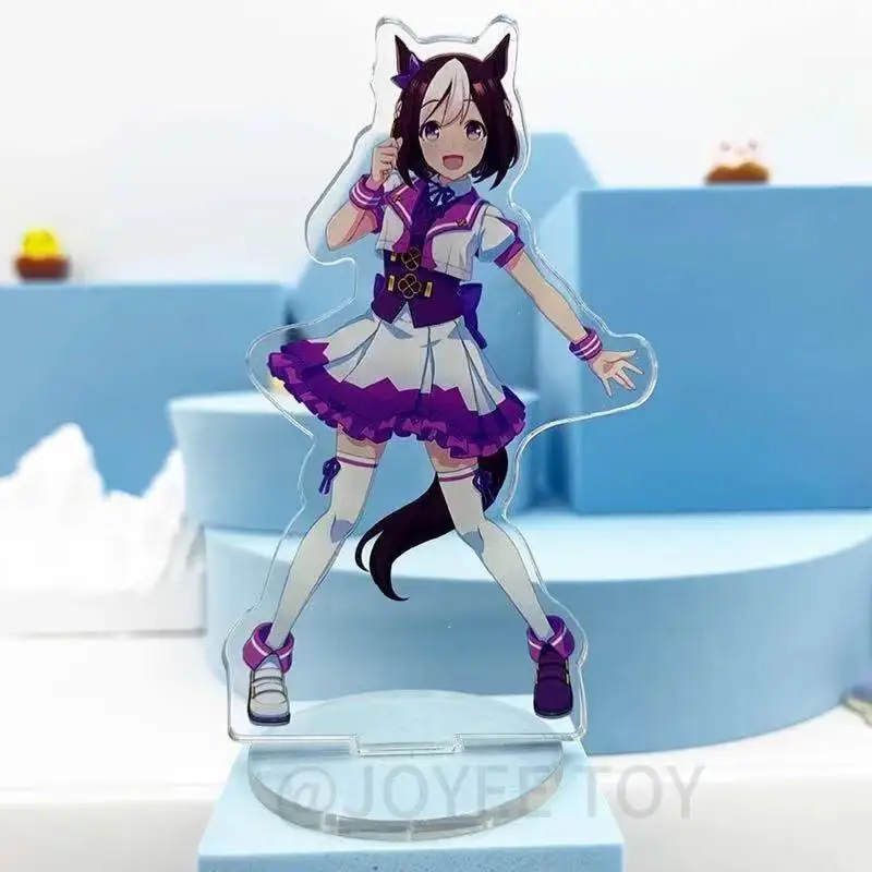 Фото 10 см Umamusume периферийные устройства ACG подставка Agnes Tachyon Q статуя специальная неделя мини акриловая подставка Tokai Teio кукла красивые игрушки-дерби №2