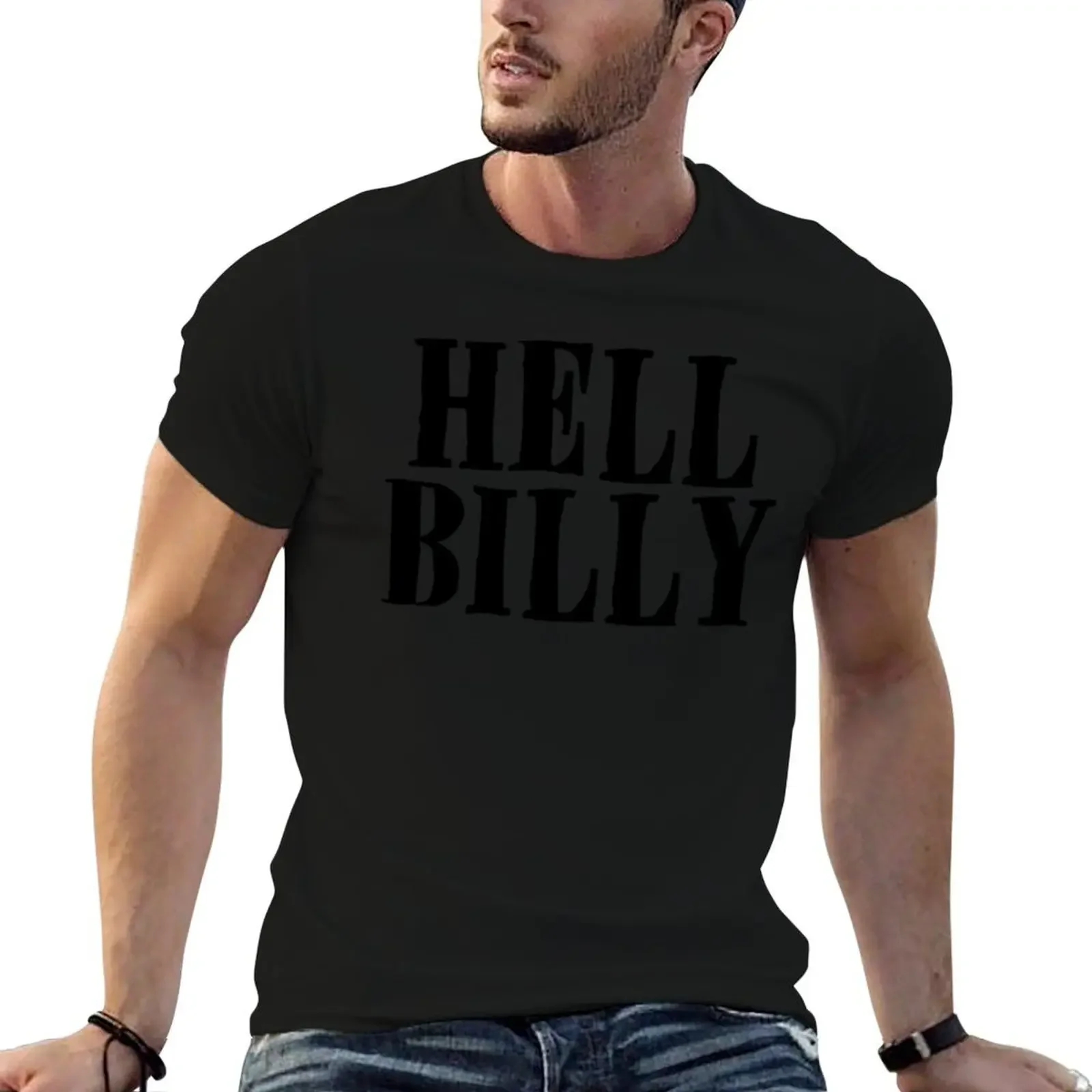 Футболка Hellbilly по индивидуальному заказу, забавная футболка, мужская дизайнерская одежда