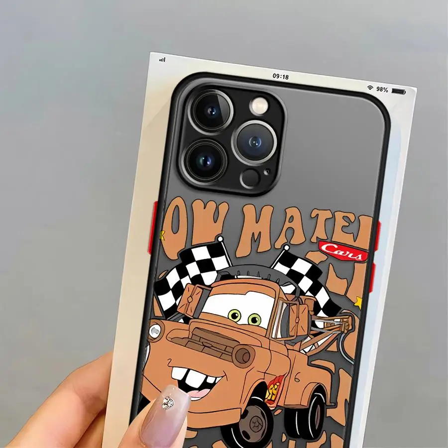 Фото Чехол для телефона Apple iPhone 11 12 13 Pro Max XR XS 12 Mini 7 8 SE 14 15 16 Plus 16e Чехол из ТПУ Disney Lightning McQueen №2