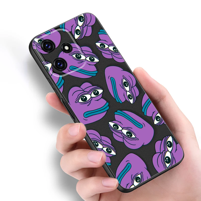 Фото Черный чехол для телефона Sad Frog P-Pepe для Xiaomi 11 12 Lite 11T 12T 14T 13 Pro 15 Redmi A1 A2 Plus 10C 12C 13C 14C A3 A5 ТПУ Cover №5