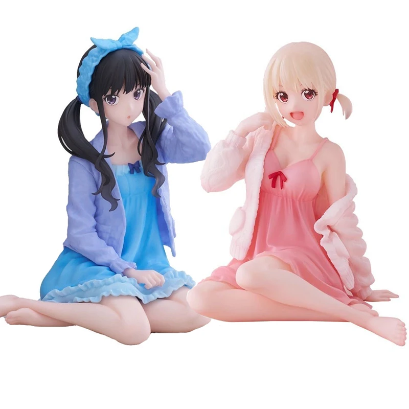 10,5 см аниме Kawaii Lycoris Revoil статуя Nishikigi Chisato фигурки Inoue Takina фигурка сидящие куклы коллекция игрушек из ПВХ