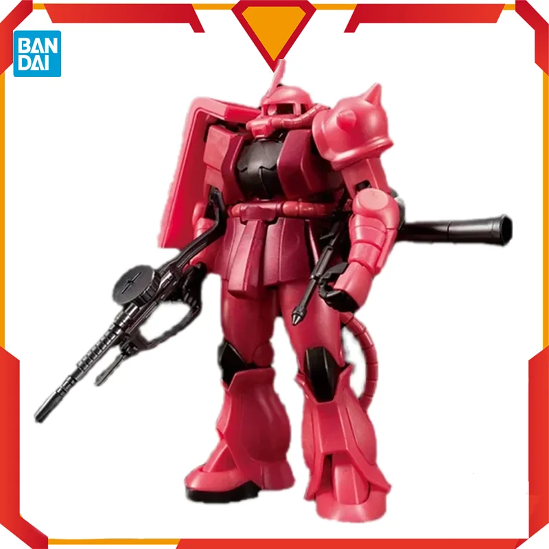 Набор моделей Bandai Gundam, аниме-фигурки, базовые ограниченные, HG MS-06S Zaku 2, оригинальная металлическая игрушка Gunpla, фигурки, игрушки для детей