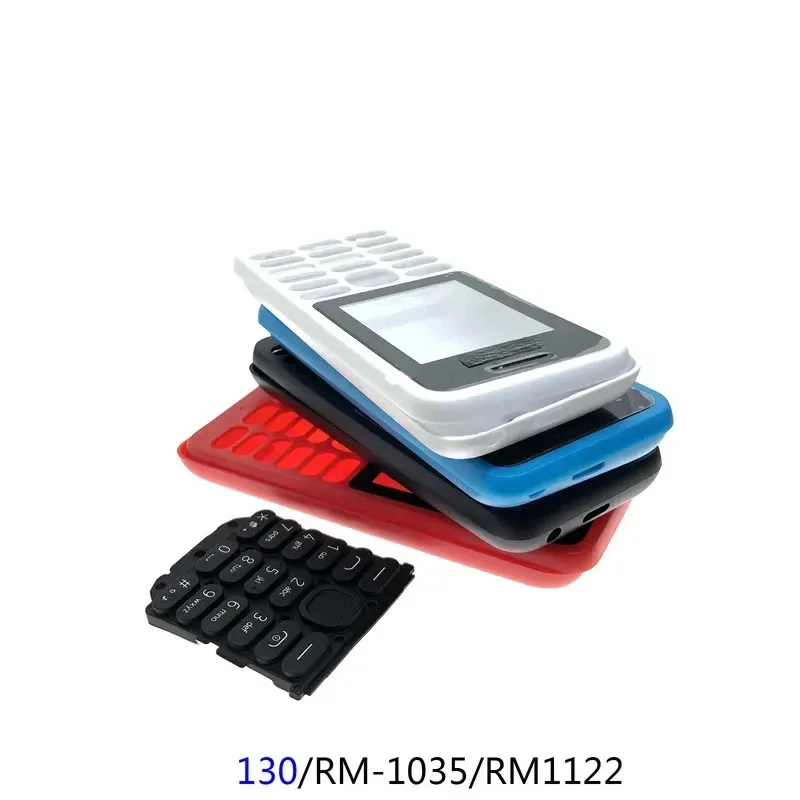 Фото Для Nokia 2017 130 Ta-1017 130 DS RM-1035 rm1122 корпус мобильного телефона чехол аккумуляторная задняя клавиатура полная завершена №2