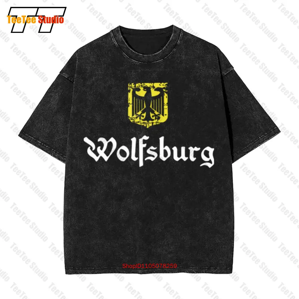 Wolfsburg Германия Винтажная футболка большого размера Q59K