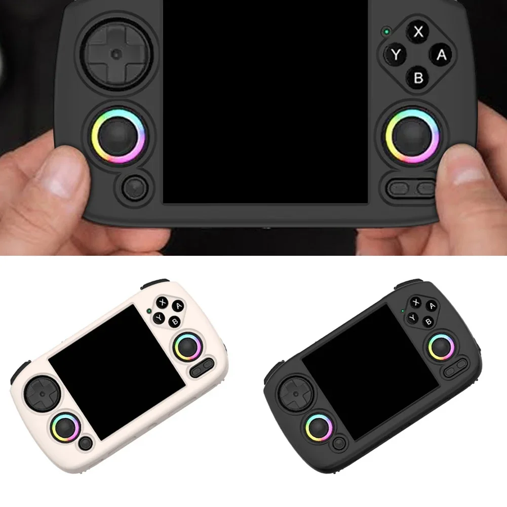 Силиконовый чехол для игровой консоли ANBERNIC RG Cubexx, противоударный защитный чехол, однотонный рукав, игровые аксессуары