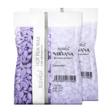 Набор, Italwax, Воск горячий Nirvana Лаванда, в гранулах, 100 г, 2 шт. (art.: 3920bfe0ad3ad) - 3920bfe0ad3ad