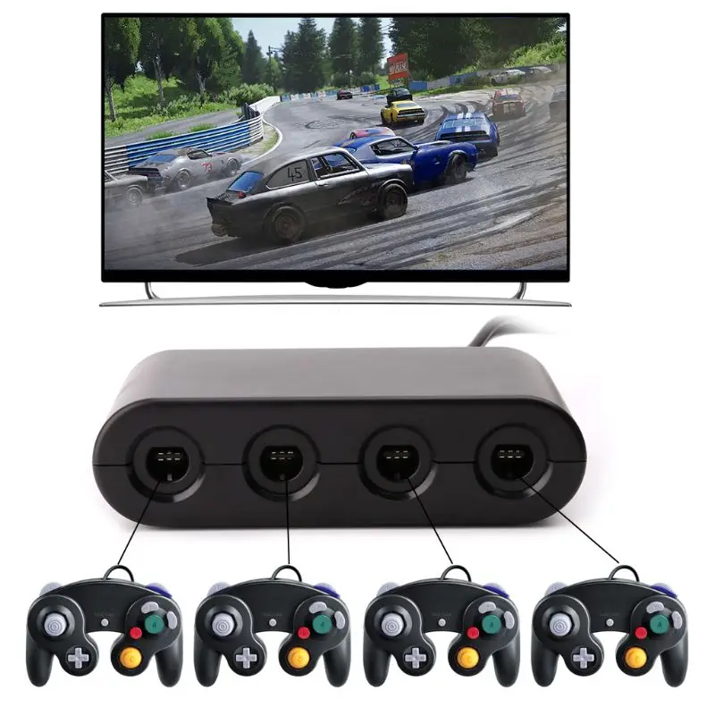 E56B 3 в 1 USB-геймпад, игровой контроллер, конвертер для Wiiu ПК переключатель черный игровой конвертер, USB-адаптер