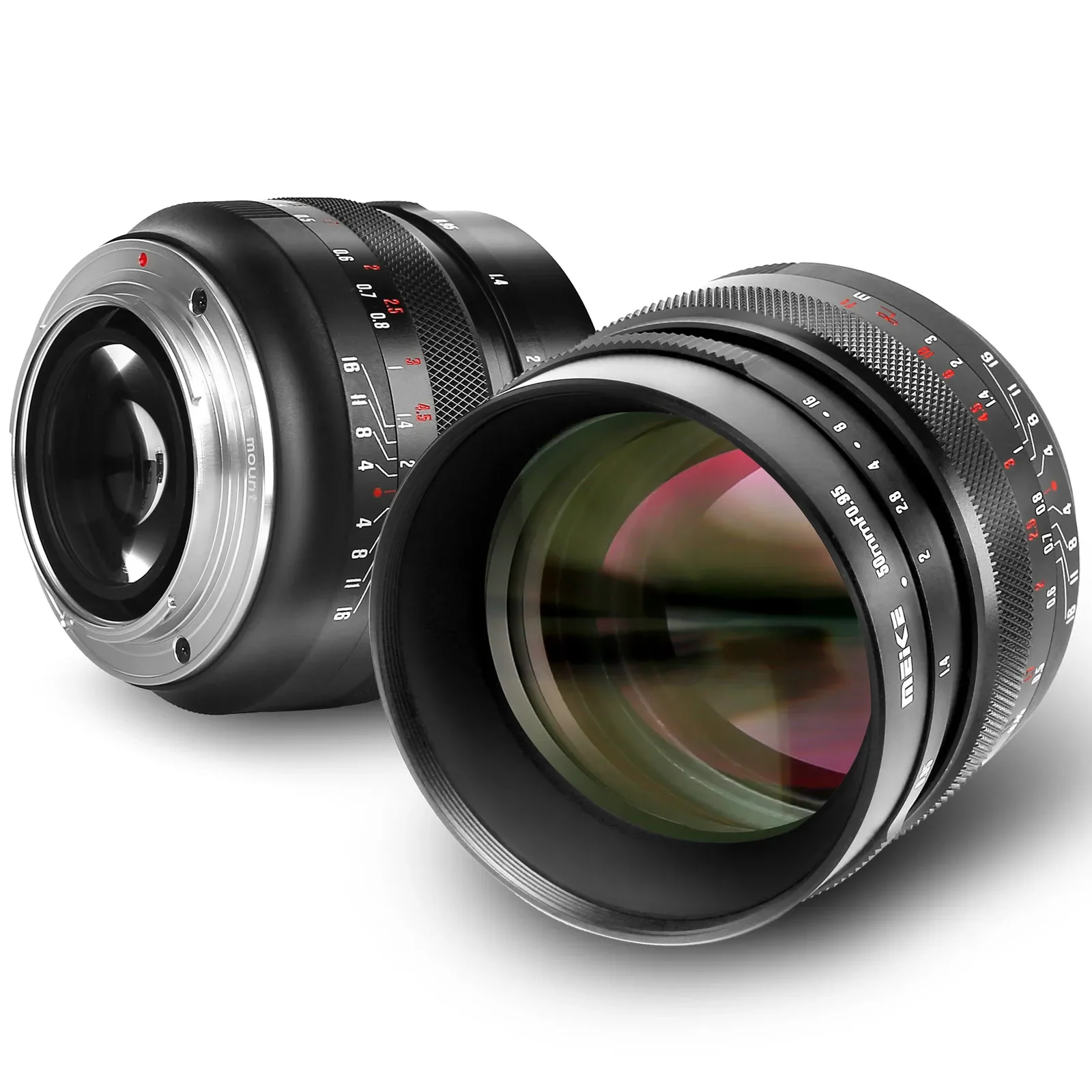 Фото Объектив с ручной фокусировкой MEKE 50 мм F0.95 Aps-C E X M43 EFM Z с креплением для Sony E Fuji X FX M43 Canon EFM EOS M Nikon Z Mount №4