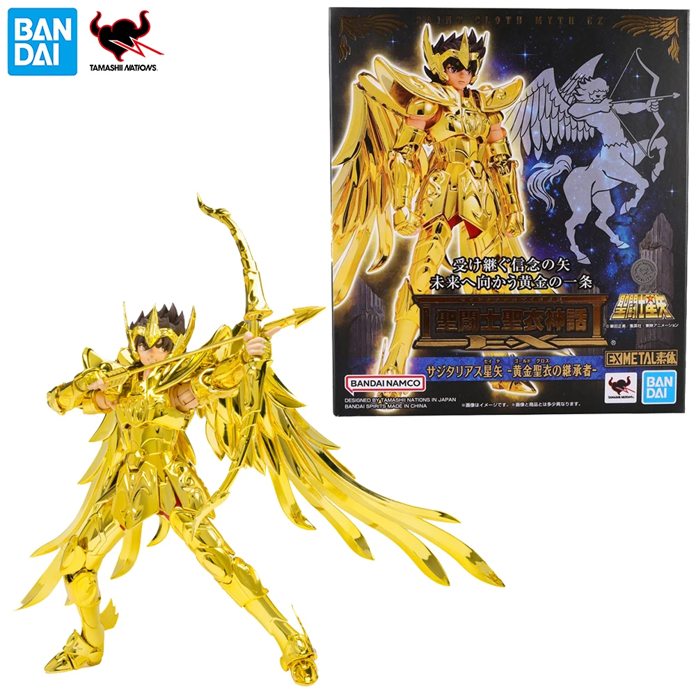 [В наличии] BANDAI Saint Seiya Myth Cloth EX Sagittarius Seiya (Я уведомление Gold Cloth Ver.) Эксклюзивные фигурки диаметром 170 мм.