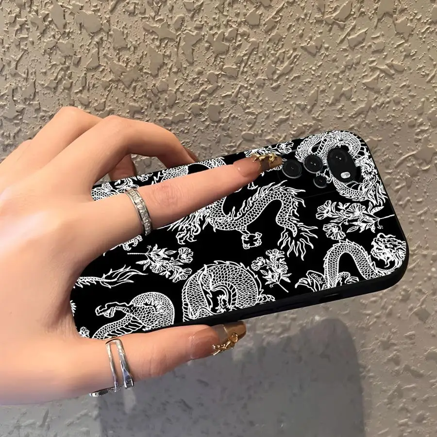 Фото Крутой мягкий чехол для телефона с китайским драконом для Moto S30 Pro X30 Pro Edge 20 30 №2