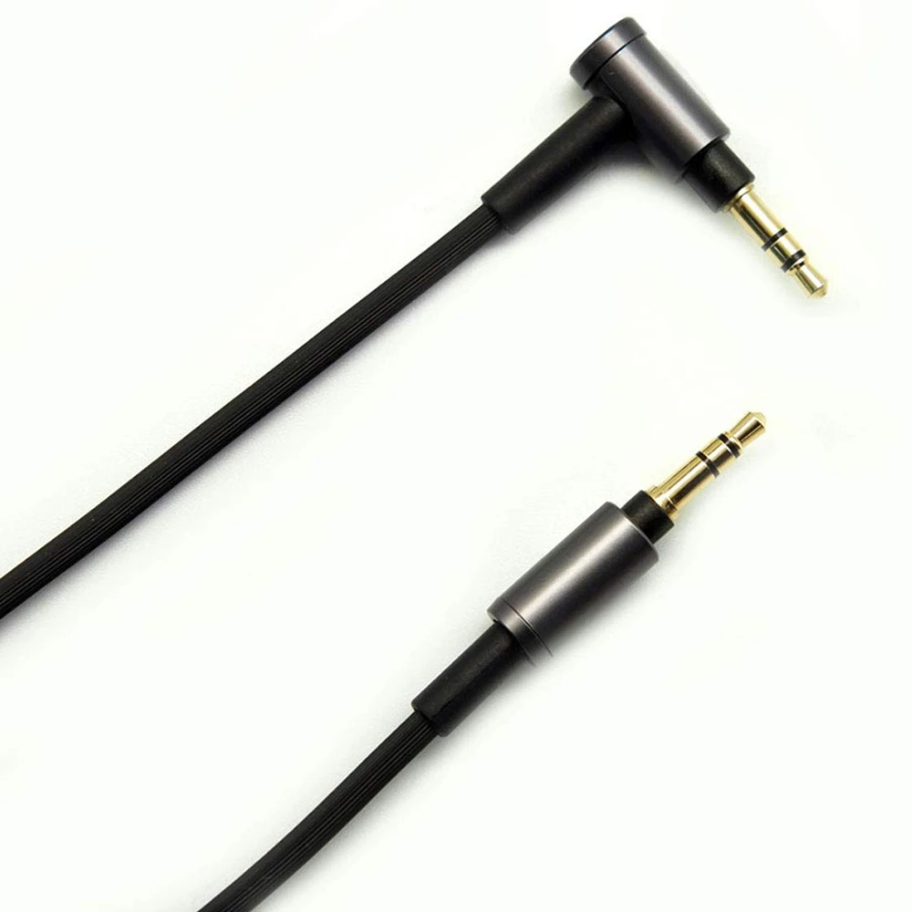 Фото Для Sony WH-1000 XM2 XM3 XM4 H900N H800 аудиокабель для наушников 3,5 мм, Длина 1,5 м/фута (черный без микрофона) №2
