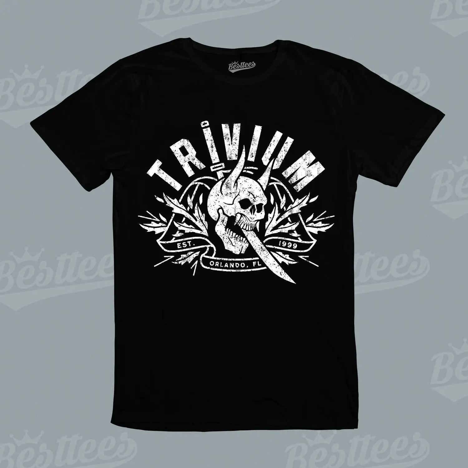 Американская группа музыка тяжелый металл мусор рок n Roll Trivium Orlando Skull T Shirt