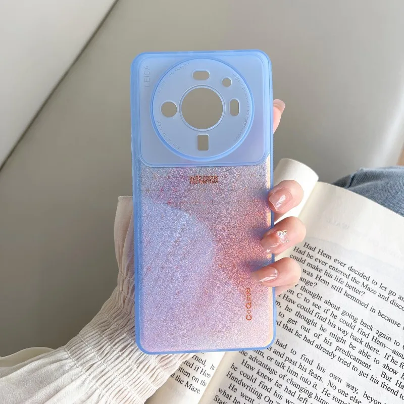 Матовый мягкий чехол Aurora Laser для Xiaomi Mi 13, 12, 12S, 11 Pro, ультрачехол с полной защитой камеры, противоударный градиентный чехол из ТПУ, чехлы