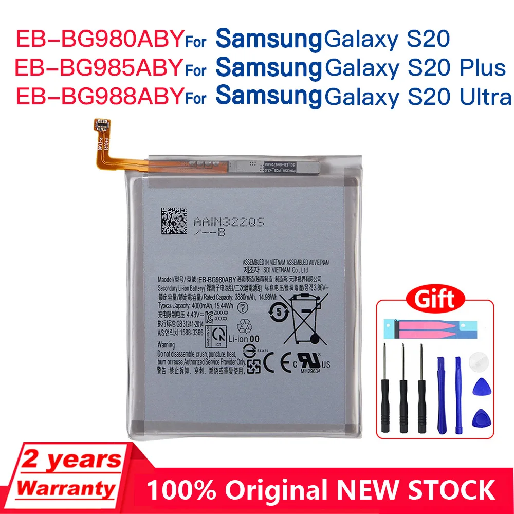 Оригинальный аккумулятор EB-BG980ABY EB-BG985ABY EB-BG988ABY для Samsung Galaxy S20 + S20 Plus/Ultra s20Ultra, аккумуляторы для мобильных телефонов + инструменты