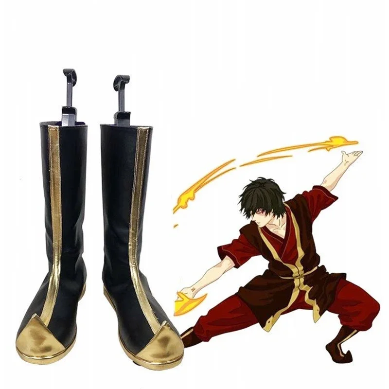 Новая аниме-игра Аватар: Ultimate Airbender Zuko, обувь для косплея, ботинки, реквизит на заказ, аксессуары на Хэллоуин