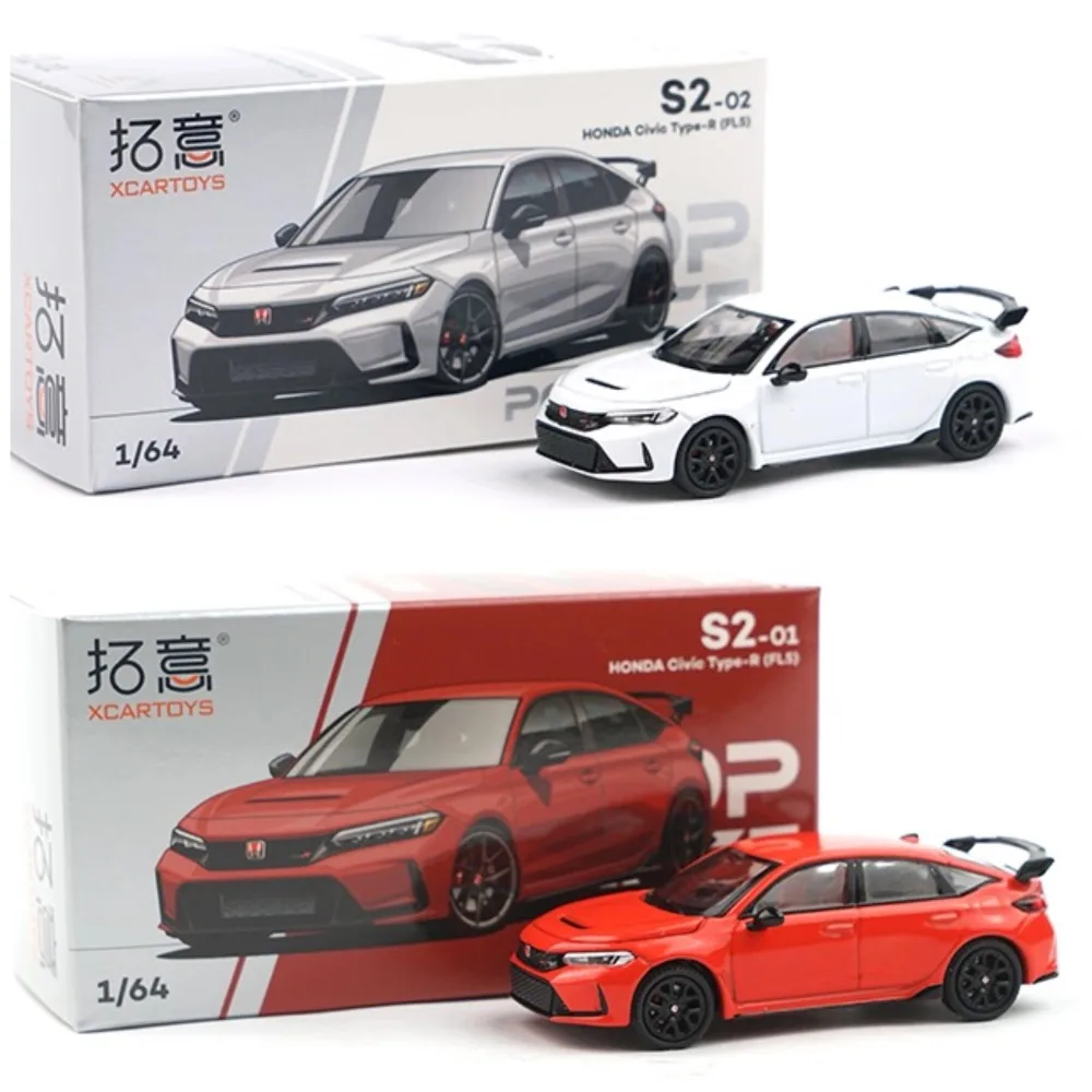 Фото POPRACE 1:64 Honda Civic TYPE R FL5 Red XCARTOYS из сплава Премиум литая под давлением модель автомобиля игрушка №2