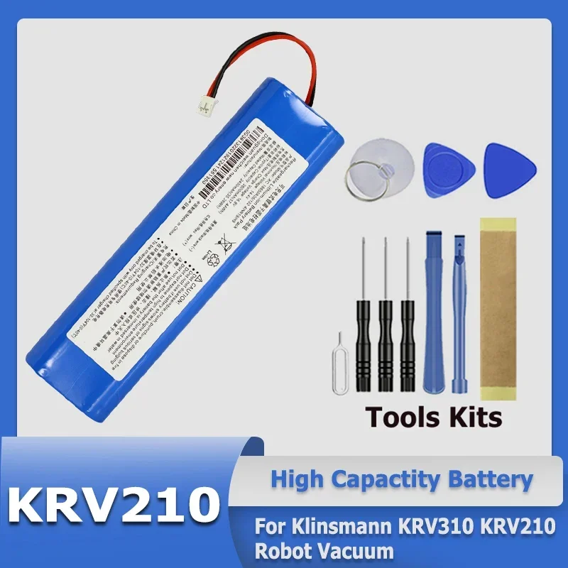 Новая сменная батарея для KLiNSMANN KRV310 KRV210, подметальный робот-пылесос, литий-ионная аккумуляторная батарея, замена 14,4 В/14,8 В