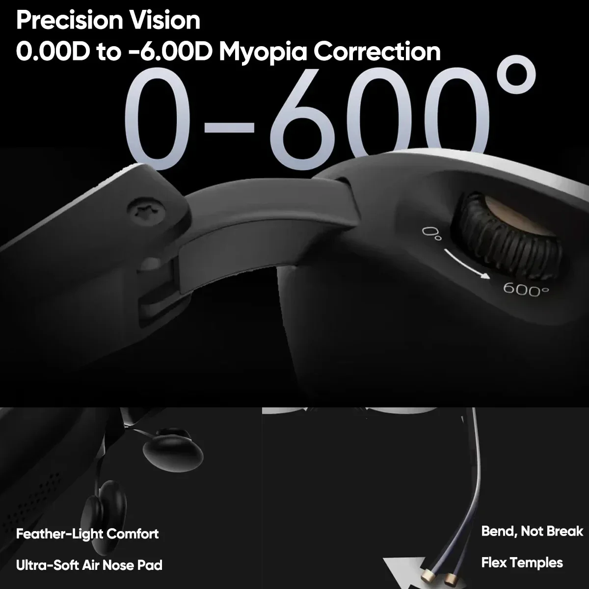 Фото Новые умные очки Rokid Max 2 AR VR 3D, просмотр очков AR, фильмы, VR AR, 3d очки виртуальной реальности, 1080P, микро OLED-подарок №4