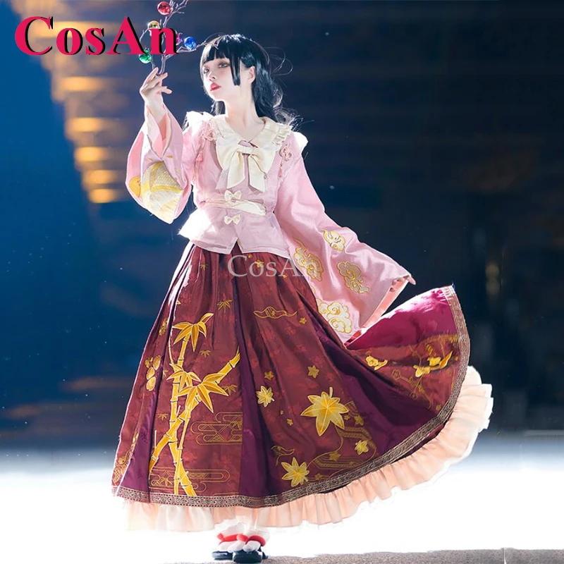 Фото CosAn аниме игра Touhou Project Horaisan Kaguya костюмы для косплея великолепное милое платье вечерние одежда для ролевых игр S-XL №4
