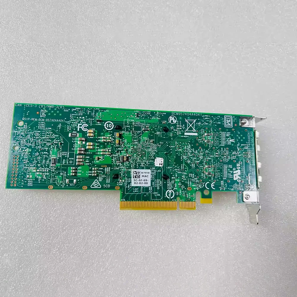Сетевая карта для 10-гигабитной сетевой карты DE-LL 10G/25G с двумя электрическими портами 0W79Y8 BCM57414