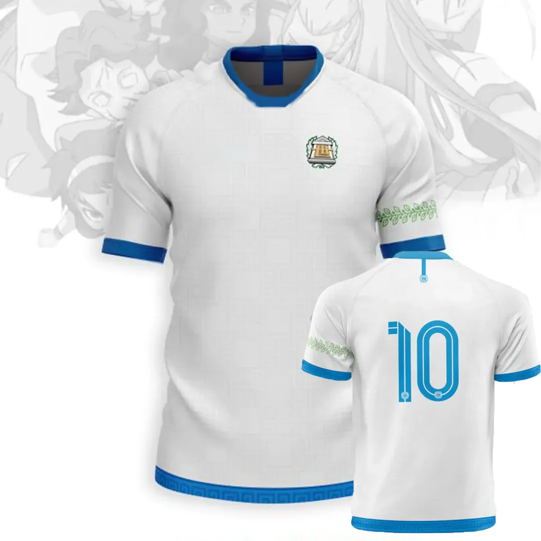 Фото Новинка 2025, футболка Kaio Inazuma Eleven для косплея, аниме, футболка с 3D принтом, детская футбольная команда, летняя мужская и женская спортивная футбольная майка №2