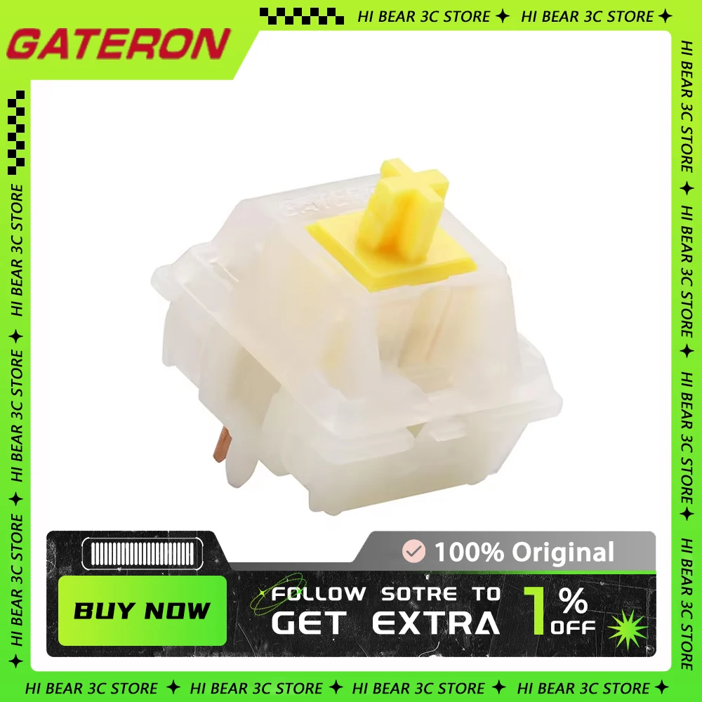 Переключатели Gateron Milky Pro, молочно-желтый Pro, красный линейный смазочный переключатель Smd Rgb Mx, выносной переключатель для механической клавиатуры, 5 контактов