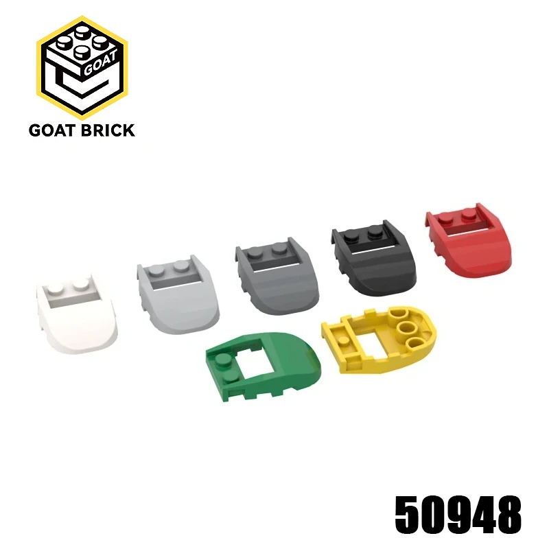 10 шт. детали MOC 50948 клин изогнутый 4x3 вырезанный назад совместимые кирпичи DIY сборка строительных блоков частицы детская головоломка игрушка в подарок
