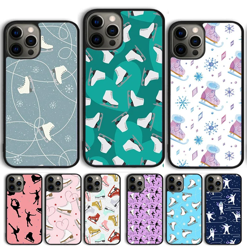 Figure Skating Dance Sport Phone Case Cover For iPhone 15 16 14 13 12 Pro Max mini 11 Pro Max XS XR Plus Coque Shell