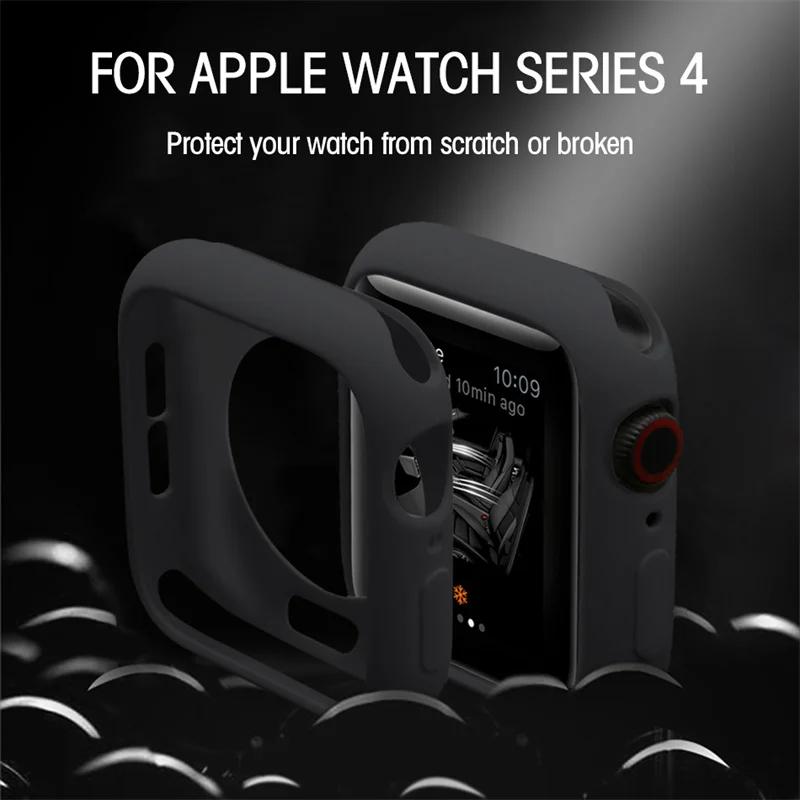 Фото Мягкий силиконовый чехол для Apple Watch 45 мм 41 мм 44 мм 40 мм 42 мм 38 мм защитный бампер для экрана Iwatch Series 8 7 6 Se 5 3 №3